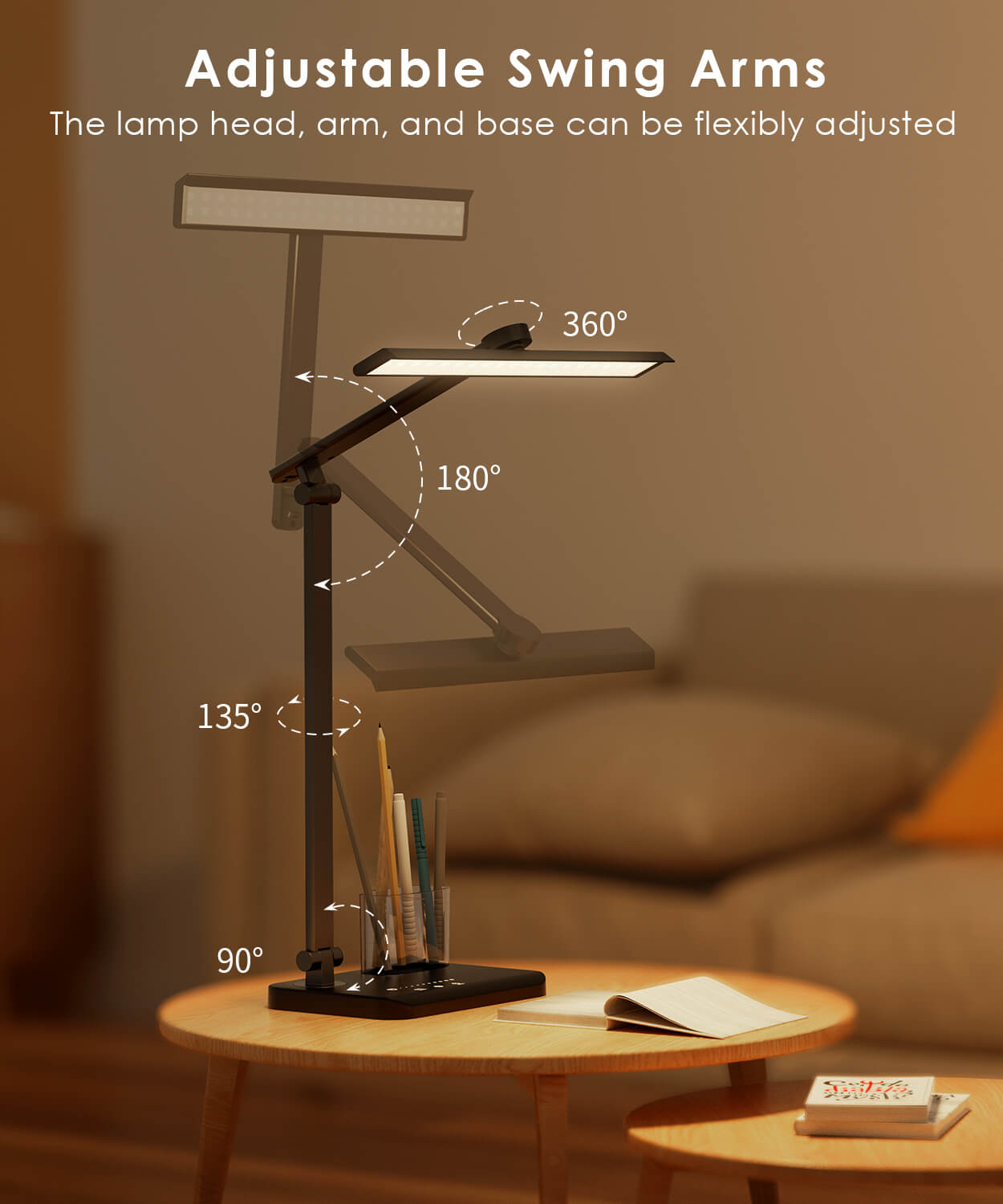 MORIKO LED Desk Lamp with USB Charging Port, Eye-Caring Table Lamp, Touch Control Dimmable 5 Color Modes, 45 Min Auto-Off Timer, Foldable Study Desk Light for Home Office College Dorm & Reading MORIKO LED Desk Lamp with USB Charging Port, Eye-Caring Table Lamp, Touch Control Dimmable 5 Color Modes, 45 Min Auto-Off Timer, Foldable Study Desk Light for Home Office College Dorm & Reading